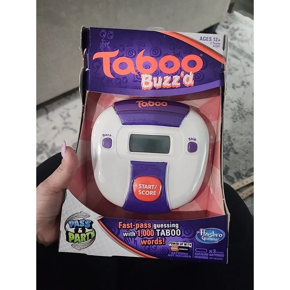 NEW Electronic Game Taboo Buzz’d New In Box Hasbro Gaming Pass & Party Fun Fast